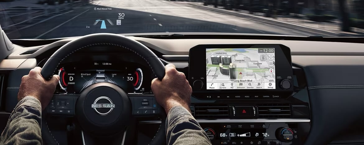 Fonctions de connectivité agréables et intuitives du Nissan Pathfinder 2025.
