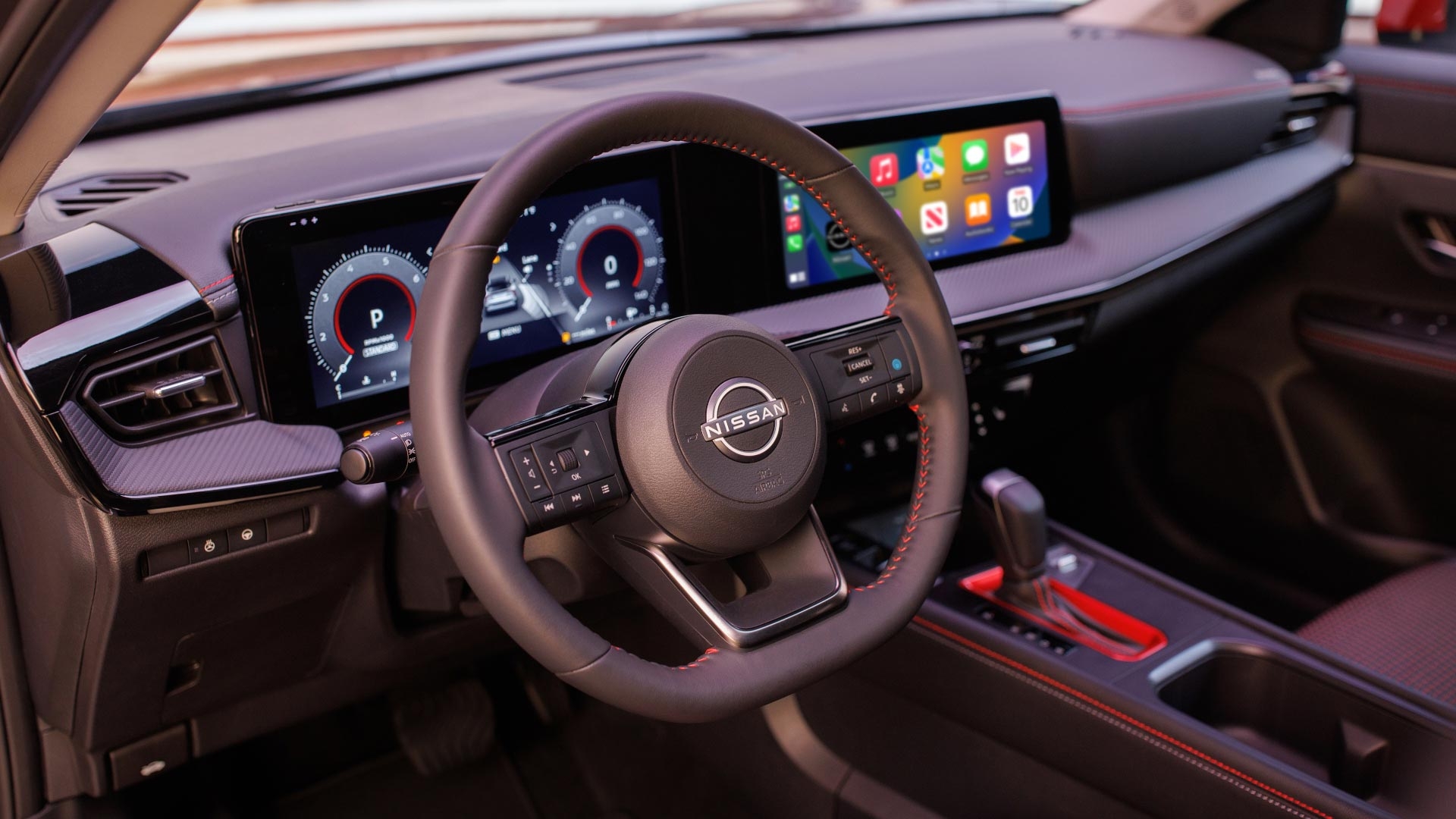 Le volant du Nissan Kicks 2025.